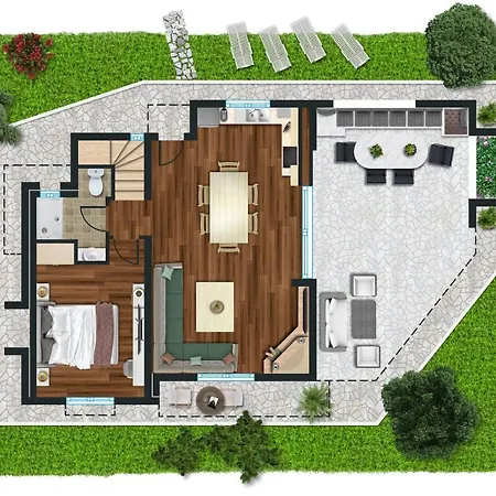 Artemisia With Outdoor Hot Tub, Sani Luxury Collection 别墅